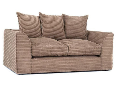 Porto Jumbo Cord 2 Seater Sofa - Brown