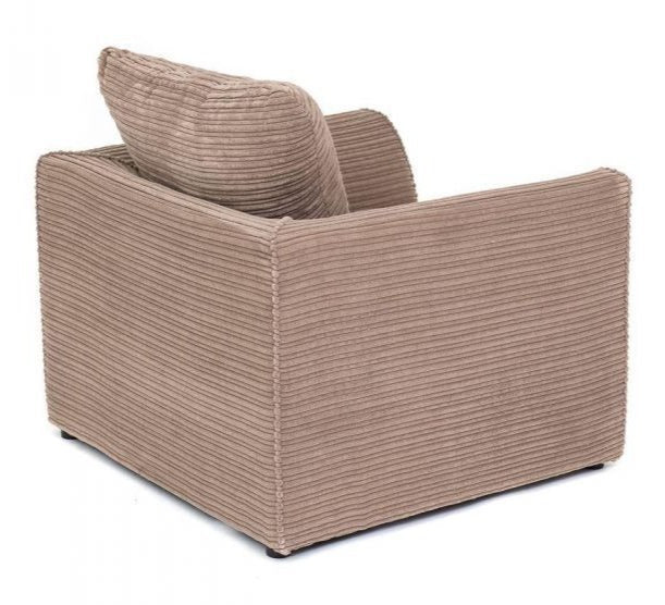 Porto Jumbo Cord Armchair - Brown