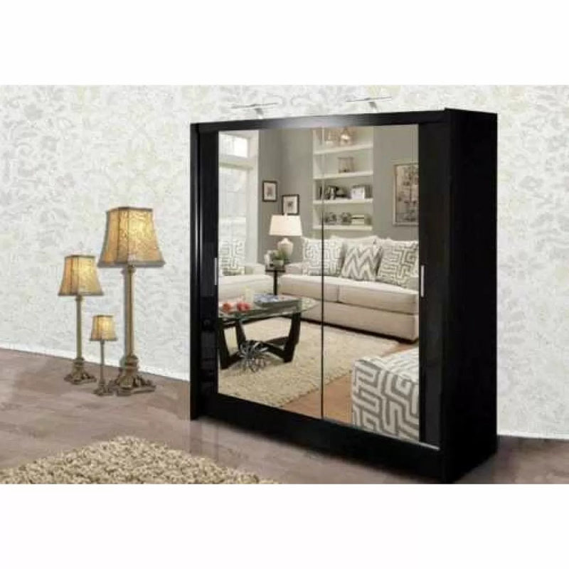 Black Sliding Door Wardrobe