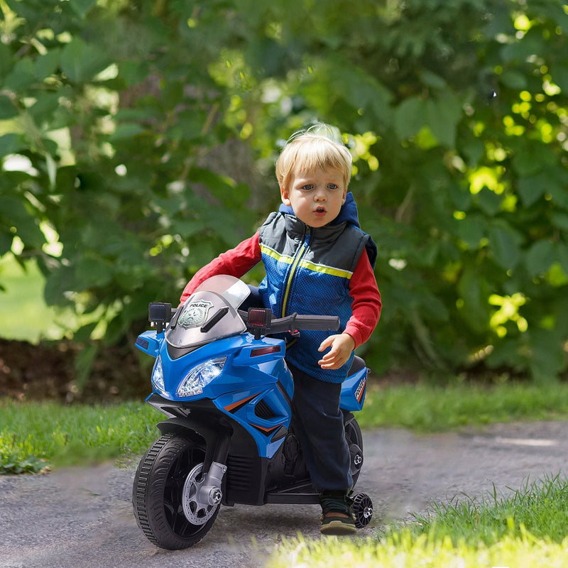 Kids Electric Pedal Motorcycle Ride-On Toy Battery 18-48 months, Blue