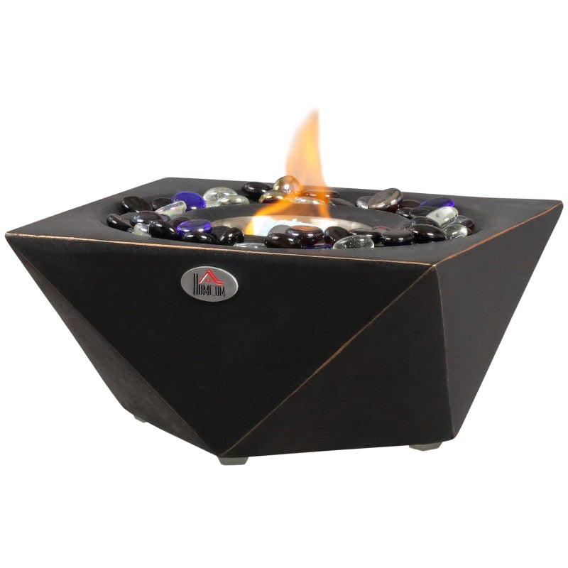 Portable Tabletop Fireplace Black