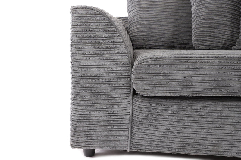 Byron Right Hand Corner Sofa - Grey Cord