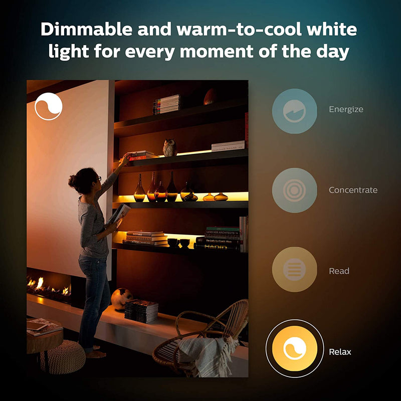 Philips Hue White and Colour Ambiance LED Smart Lightstrip [2m + 1m Extension], with Bluetooth, Works with Alexa, Google Assistant and Apple Homekit