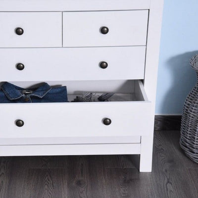 5-Drawer Storage Chest - White