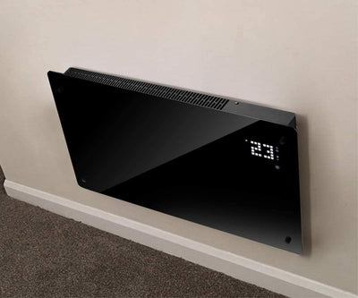 Wärme Designer WiFi Electric Wall Heater Panel Heater Radiator - Ultra Slim (8cm) - 2Kw - Digital Thermostat - Wall Mountable (Wall Bracket Included)