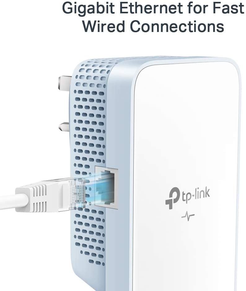 TP-Link AV1000 Gigabit Powerline ac Wi-Fi Kit, Broadband/WiFi Extender, WiFi Booster/Hotspot, Up to 300 meters UK Plug (TL-WPA7517 KIT)