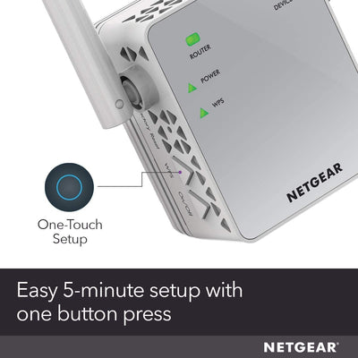 NETGEAR WiFi Booster Range Extender | WiFi Extender Booster | WiFi Repeater Internet Booster | Covers up to 1000 sq ft and 15 devices | AC750 (EX3700)