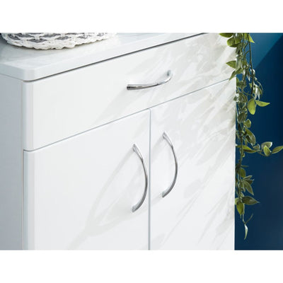 Moritz Two Door One Drawer Cabinet White