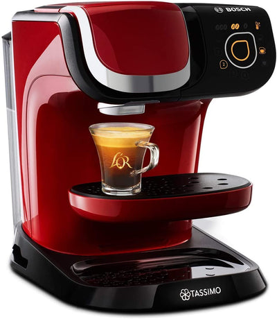 Tassimo Bosch My Way 2 TAS6503GB Coffee Machine, 1500 Watt, 1.3 Litre - Red