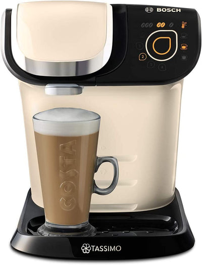 TASSIMO Bosch My Way 2 TAS6507GB Coffee Machine, 1500 Watt, 1.3 Litre - Cream