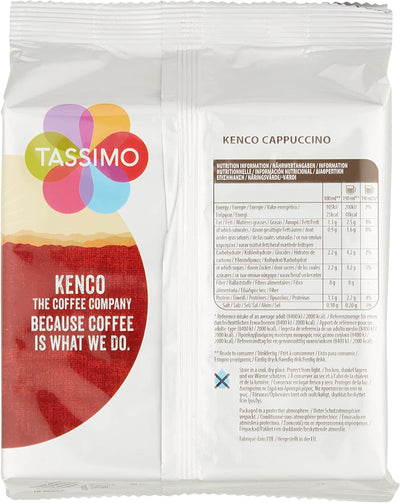 Tassimo Kenco Cappuccino Coffee Pods, Pack of 5 (Total of 40 Coffee Pods)