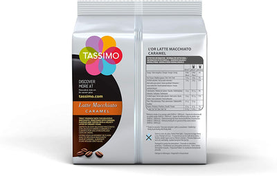 Tassimo L'OR Latte Macchiato Caramel Coffee Pods - 10 Packs (80 Drinks)