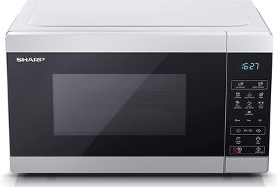 SHARP YC-MS51U-S 900W Solo Digital Microwave Oven with 25 L Capacity & 11 Power Levels & Defrost Function – Silver