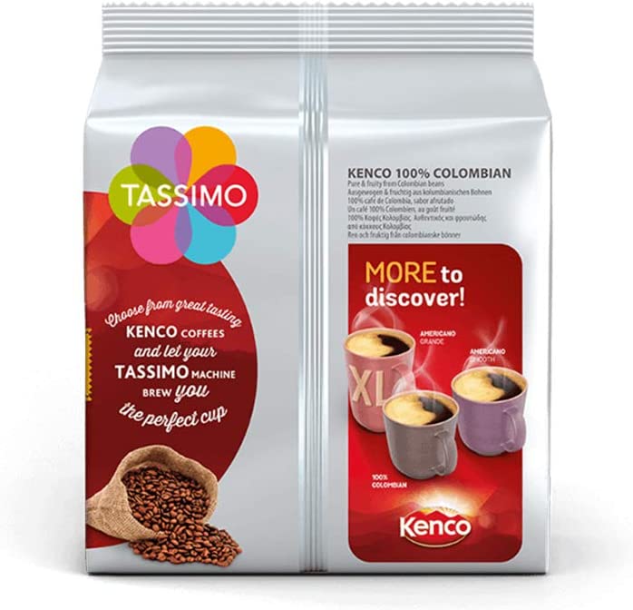 Tassimo Kenco Colombian Coffee Pods - 10 Packs (160 Drinks)