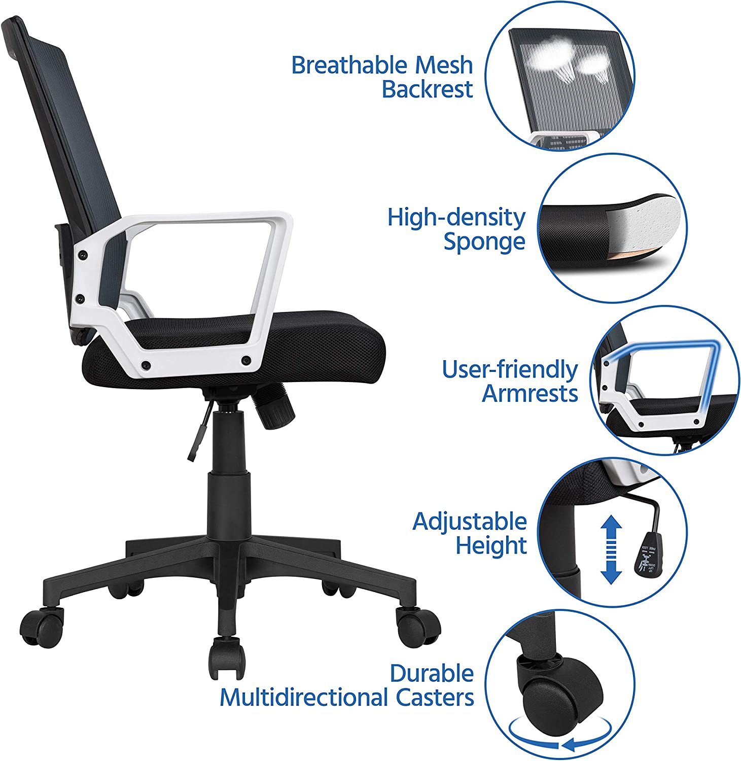 Yaheetech Office Desk Chair Computer Task Chair