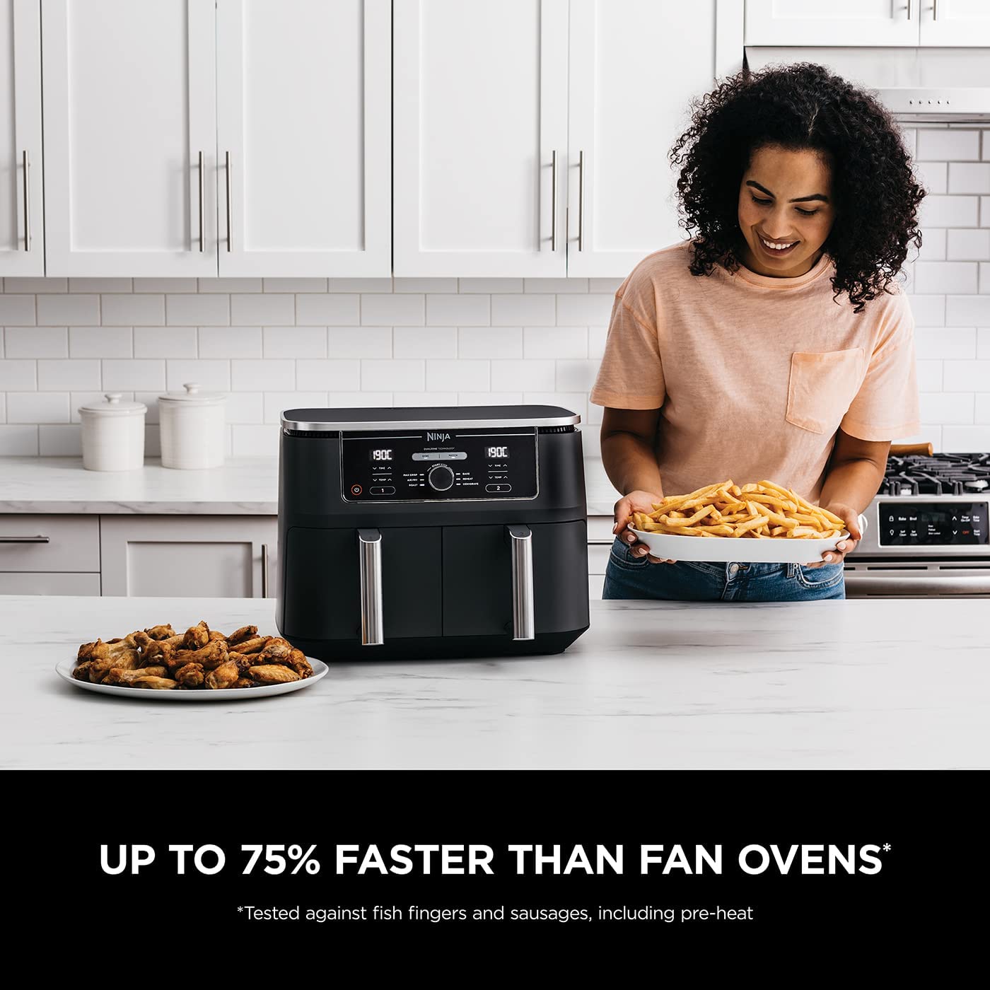 NINJA Foodi MAX Dual Zone 9.5L Air Fryer with Smart Cook System