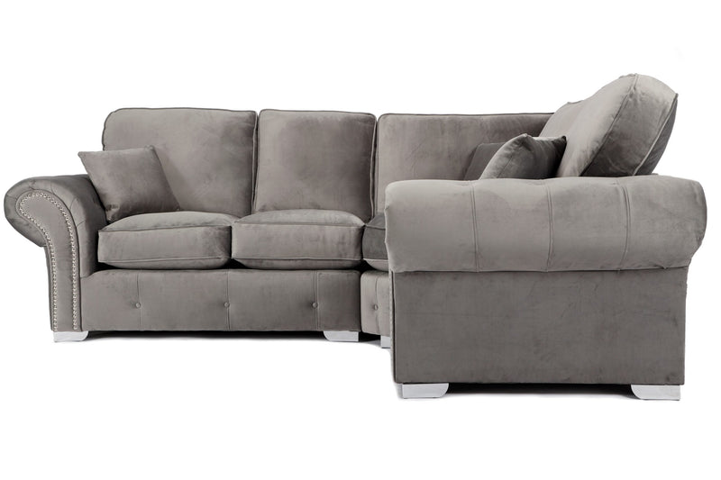 Oakland 2C1 Corner Sofa - Plush Grey