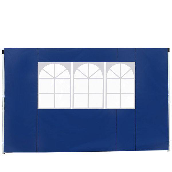 3m Gazebo Exchangeable Side Panel Panels W/ Window - Blue