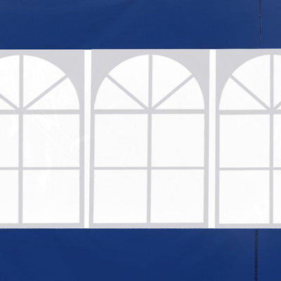 3m Gazebo Exchangeable Side Panel Panels W/ Window - Blue