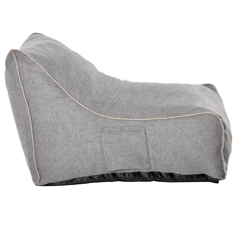 Large Boxy Beanie Chair - Grey