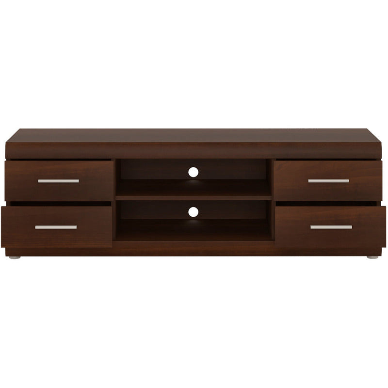 Imperial Dark Mahogany Melamine Wide 4 Drawer TV Unit