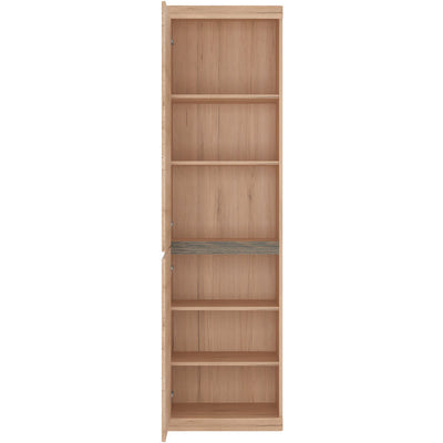 Kensington Oak Tall Narrow 2 Door Cupboard