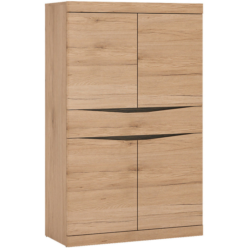 Kensington Oak 4 Door 1 Drawer Cupboard