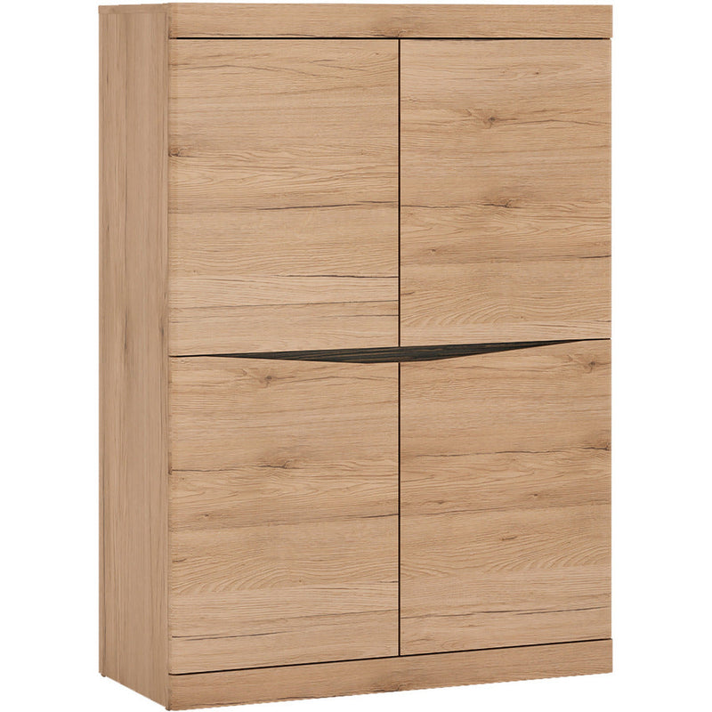 Kensington Oak 4 Door Cabinet