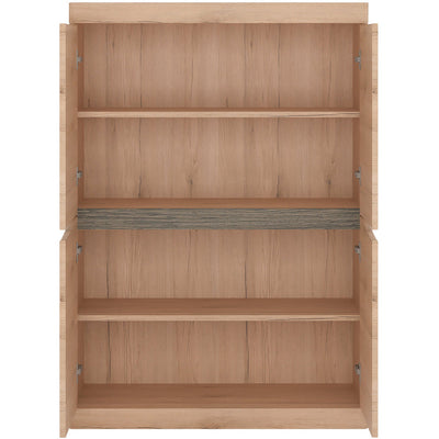 Kensington Oak 4 Door Cabinet