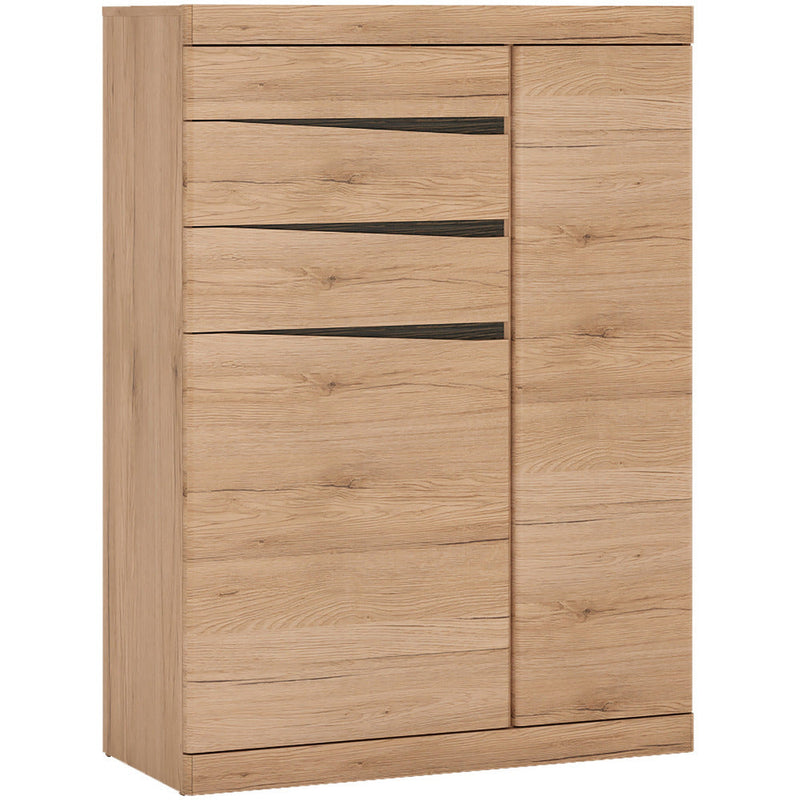 Kensington Oak 2 Door 3 Drawer Cabinet