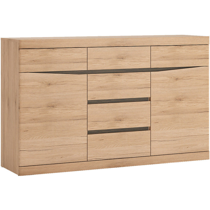 Kensington Oak 2 Door 3+3 Drawer Sideboard