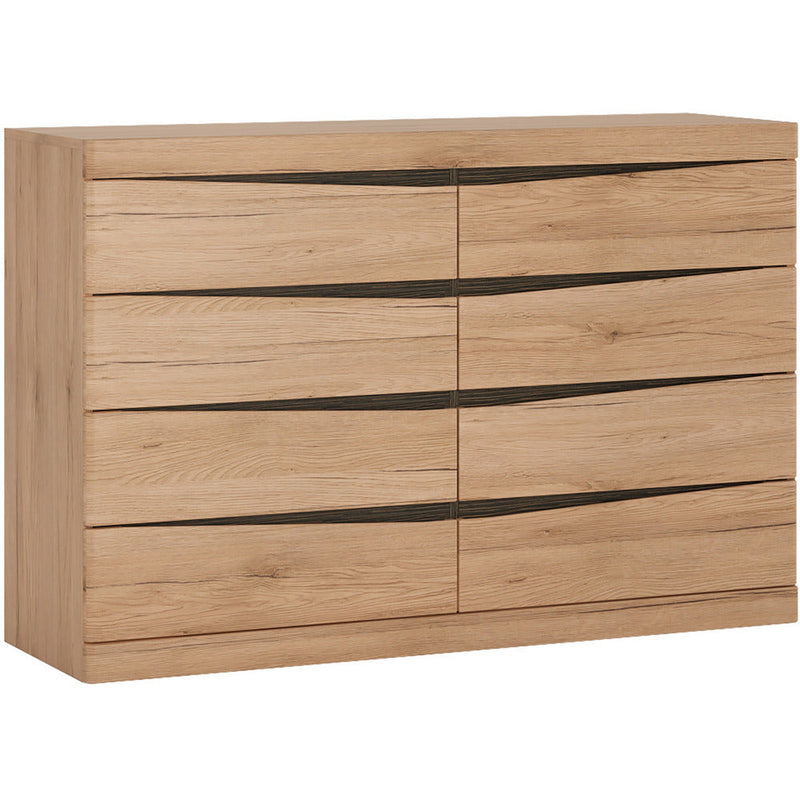 Kensington Oak Wide 4+4 Drawer Chest