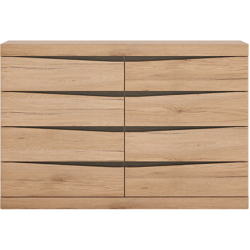 Kensington Oak Wide 4+4 Drawer Chest