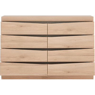 Kensington Oak Wide 4+4 Drawer Chest