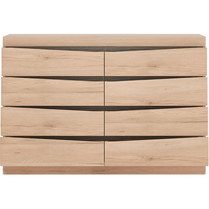 Kensington Oak Wide 4+4 Drawer Chest