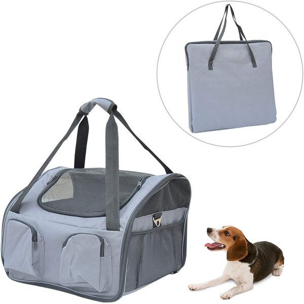 41Lx34Wx30H Cm Pets Carrier Folding Bag - Grey