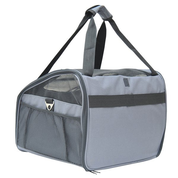 41Lx34Wx30H Cm Pets Carrier Folding Bag - Grey