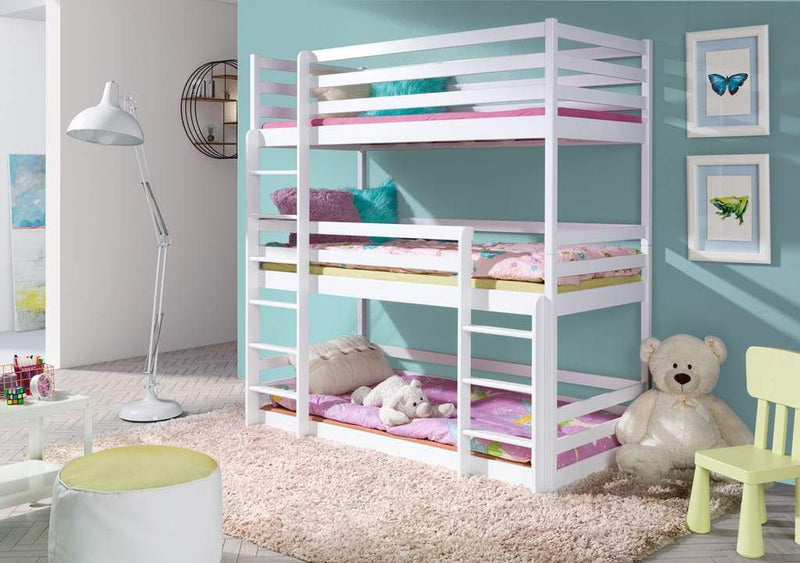 Wooden Triple Bunk Bed Ted