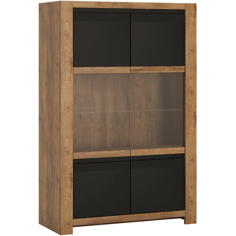 Havana Oak 2 Door Display Cabinet