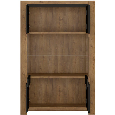 Havana Oak 2 Door Display Cabinet