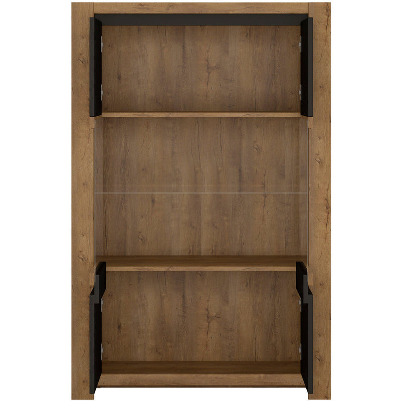 Havana Oak 2 Door Display Cabinet