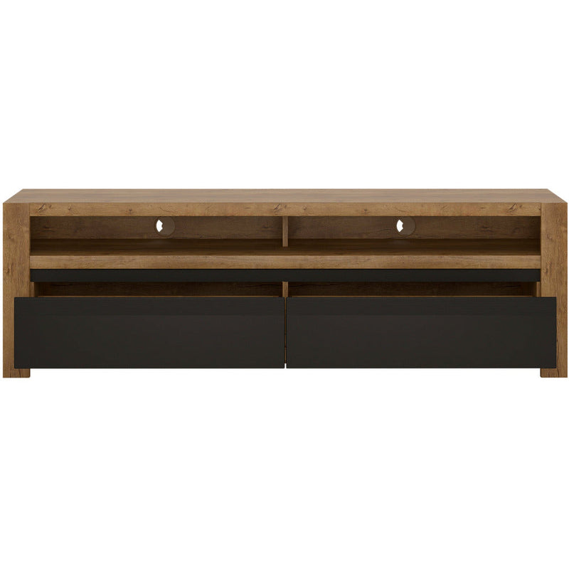 Havana Lefkas Oak 2 Drawer TV Unit