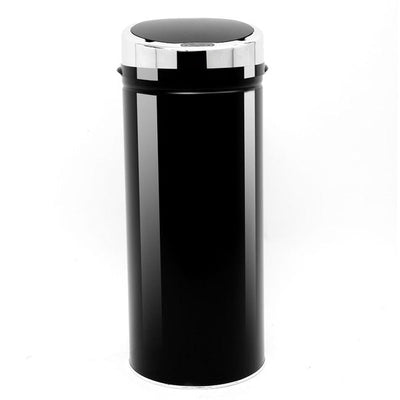 42L Stainless Steel Sensor Trash Can W/ Bucket - Black