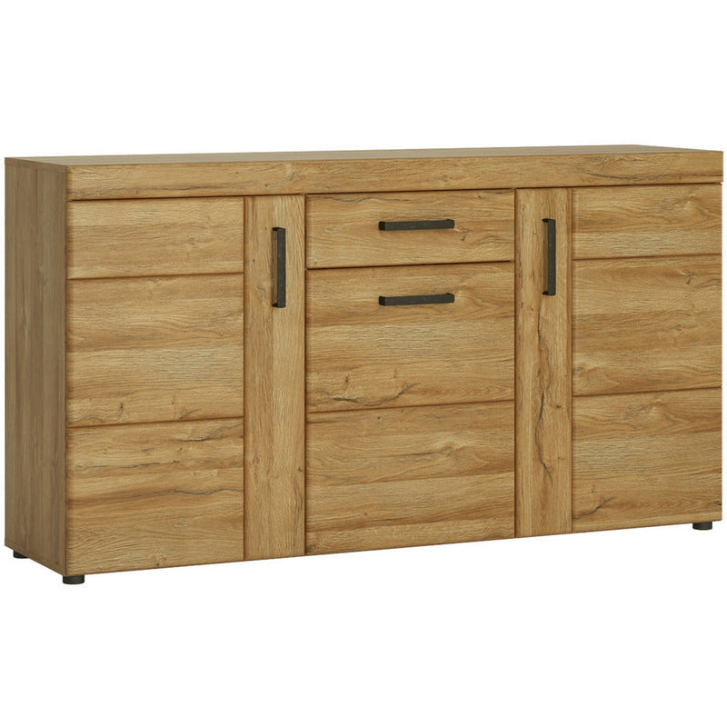 Cortina Grandson Oak 3 Door 1 Drawer Sideboard