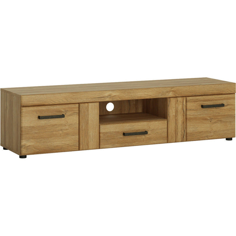 Cortina Grandson Oak 2 Door 1 Drawer Wide TV Unit