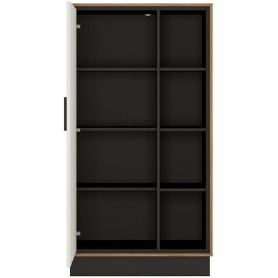 Bromley Walnut Wide 1 Door Bookcase