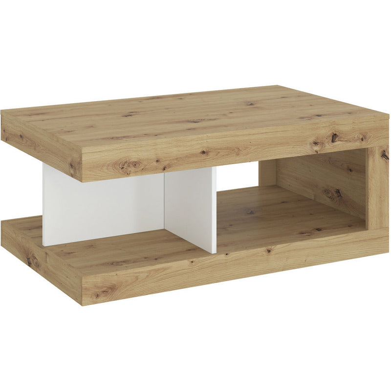 Luci White Oak & Platinum Oak Coffee Table