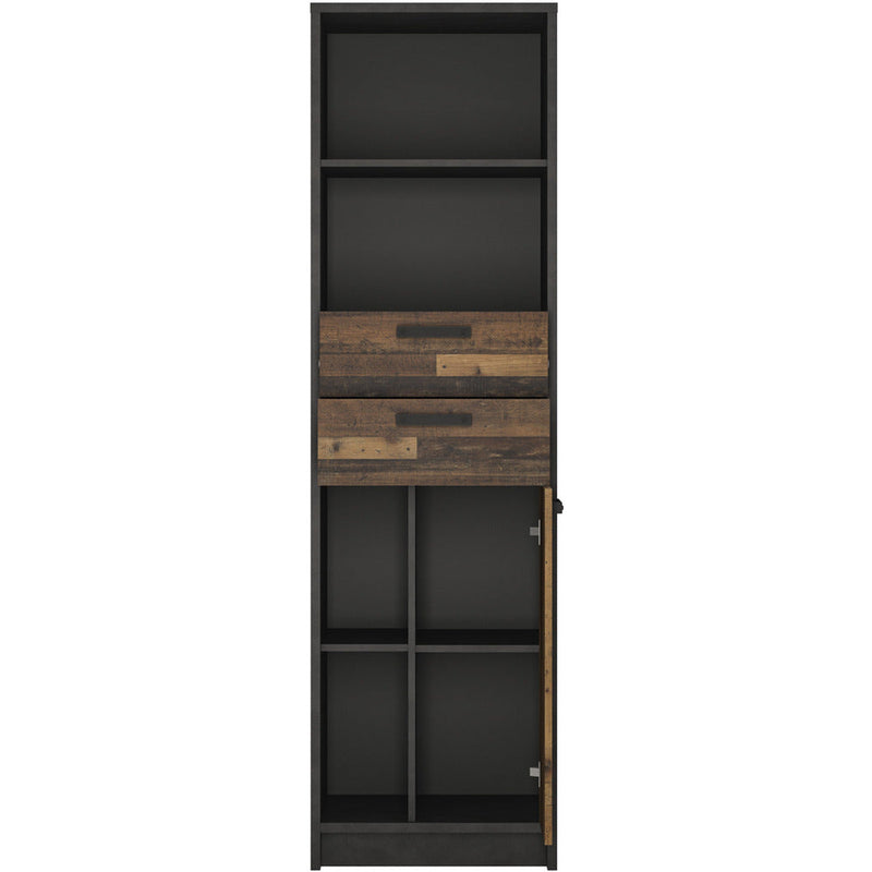 Brock Walnut Tall Bookcase