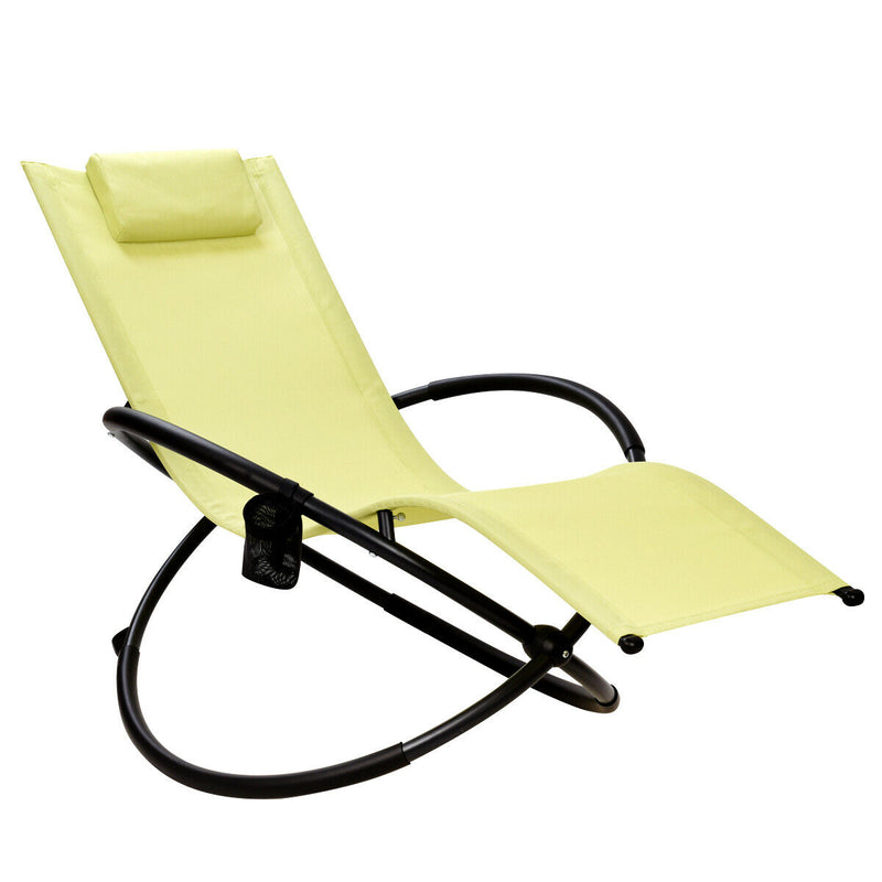 Folding Sun Lounger Rocking Chair Zero Gravity