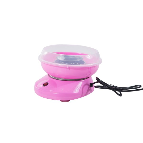 450W Portable Mini Stainless Steel Electric Cotton Candy Maker Candy Floss Machine - Pink